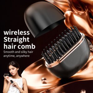1c8e9bd2-84fc-4fab-b8f5-1fdaf1fd5f02.jpg Mini Hair Straightening Comb Wireless Charging Portable Multifunctional Hair Care Not Hurt Hair Styling Comb Hair Straightener