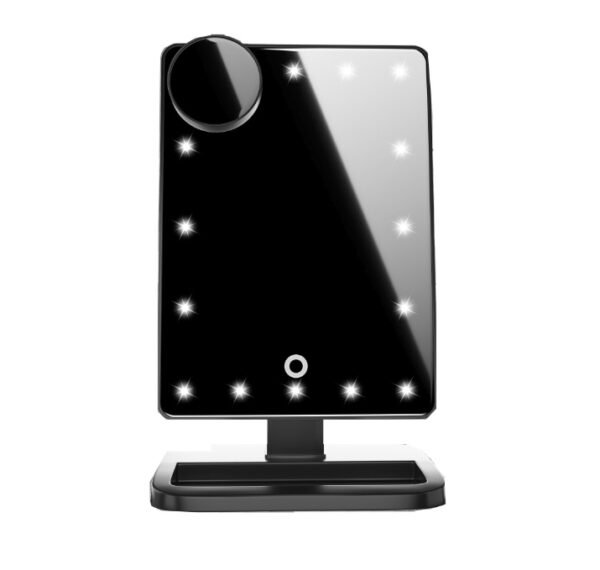 2233208206524.jpg Touch Screen Makeup Mirror With 20 LED Light Bluetooth Music Speaker 10X Magnifying Mirrors Lights