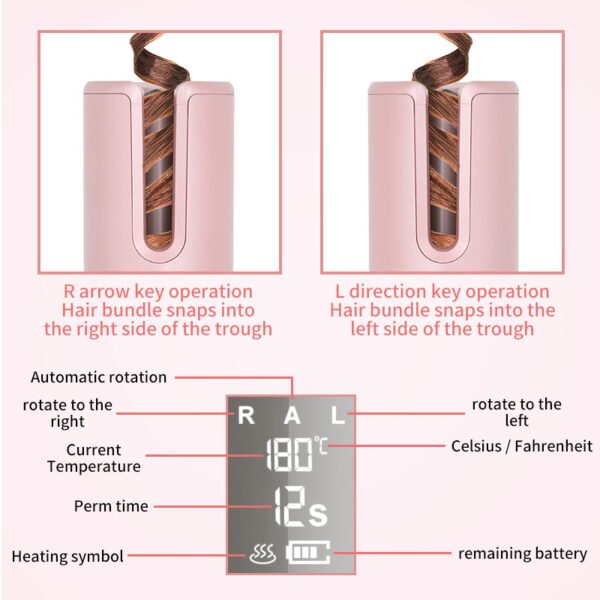 628182263832.jpg Wireless Automatic Curler USB LCD Screen Ceramic Heating Anti-perm Curler