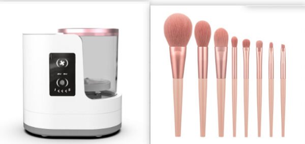 Electric Makeup Brush Cleaner Rechargeable Makeup Brushes Cleaning Tool Automatic Makeup Brush Cleaning Stand Device