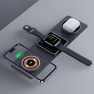 eba5f6e8-9b22-4d3d-aa8e-9b7856b4b22f.jpg 3 IN 1 Magnetic Folding Wireless Charger Station For IPhone Transparent Fast Charging For IWatch And Airpods