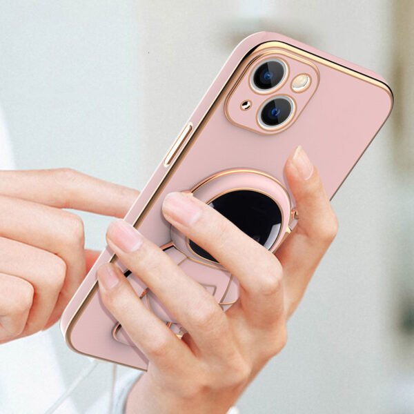3d6e0693-943a-4162-b7c2-bcc5f48d84d3.jpg 3D Astronaut Hidden Stand Phone Case with Electroplated Shockproof Bumper